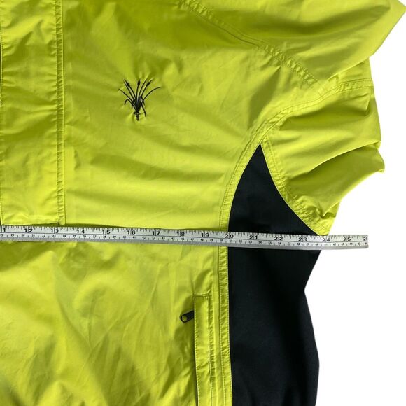 DryJoys FootJoy Golf Rain Shirt Jacket Mens M Yellow Short Sleeve 629 - Picture 5 of 9